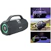 Rockville SONIC-50L Portable Bluetooth Speaker, 50W Stereo Sound, Dual LED Rings, IPX5 Water-Resistant, Upto 24-Hour Battery, TWS, USB/TF Card/AUX/Mic Inputs, for Outdoor and Indoor Events