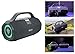 Rockville SONIC-50L Portable Bluetooth Speaker, 50W Stereo Sound, Dual LED Rings, IPX5 Water-Resistant, Upto 24-Hour Battery, TWS, USB/TF Card/AUX/Mic Inputs, for Outdoor and Indoor Events