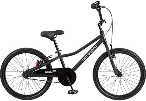 Retrospec Koda Plus Kids Bike for Boys & Girls Ages 6-8 Years - 20" Children's Bicycle, Adjustable Seat & Handlebars, Removable Training Wheels, Front Hand Brakes, Rear Coaster Brake & Safety Bell