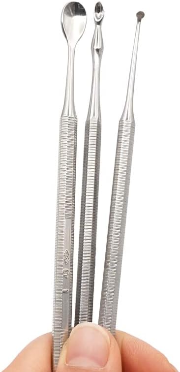 3pcs Dental Wax Carving Knife Stainless Steel Technician Wax Carving Kit Wax Knife Double Head Side Clay Carving Wax Tool Set