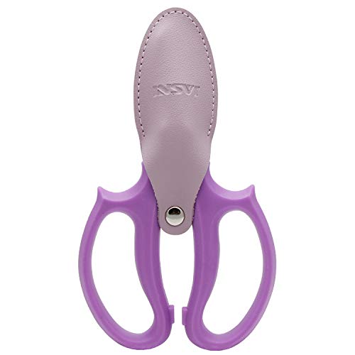 Jasni Garden Pruning Shears Scissors With Comfort Grip Handle, Premium Steel Professional Floral Scissors, Perfect For Arranging Flowers, Pruning, Trimming Plants, Gardening Tool (Purple) #TOP1