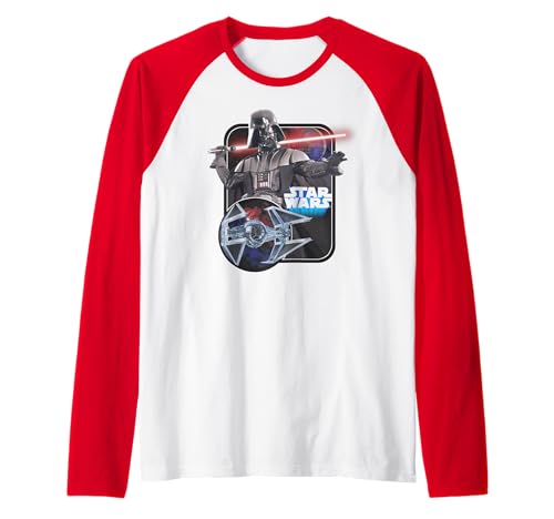 Star Wars Darth Vader lightsaber raglan t-shirt baseball imprimé manches 3/4