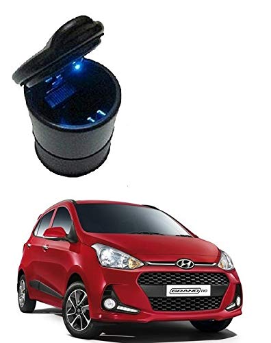 Caro Manic Cigarette Ashtray Portable with Blue LED Compatible with Grand I10