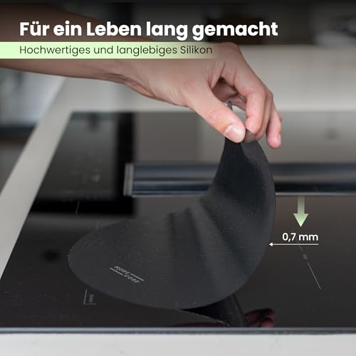 MoreCore Induktionsschutzmatte Herdabdeckplatte 2×22 cm + 2×24 cm – Ansicht 6