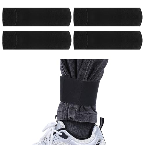 4pcs Boot Straps for Cowboy Boots Ankle Blousing Garter Trousers Military Boot Blousers Strap Elastic Adjustable Boots Blousers for Wader Fishing Hunting Gardening Hiking Biking Military