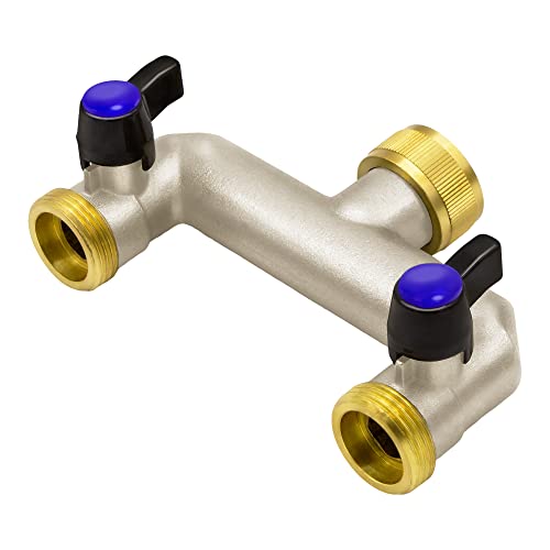VARIOSAN 2-Way Water Distributor 16607, 1 Inch, Brass, 2 Ball Valves, 1" (2-Wege) - Image 3
