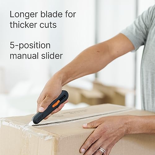 Image of Slice Auto-Retractable Utility Knife, Heavy Duty Box Cutter, Safe Ceramic Blade Lasting 11x Longer Than Metal, 2 Pack
