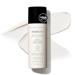 MDSolarSciences Daily Perfecting Moisturizer SPF 30, 2-in-1 Face Moisturizer and Sunscreen Hydrates and Perfects Skin with Hyaluronic Acid, Broad Spectrum Protection, 1.7 Oz