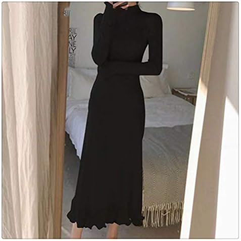 Vintage Half Turtleneck Ladies Knitted 