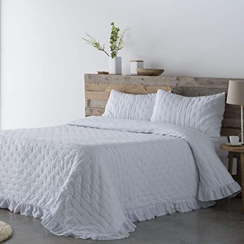 DON ALGODON Colcha BOUTI Valentina Blanco (Cama 90 (180x270 cm.))