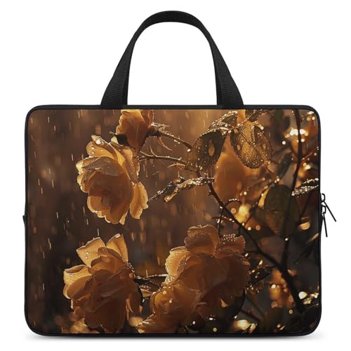 Sac ordinateur 15 pouces à bandoulière rose sous la pluie pour homme et femme