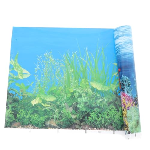 Milisten 1個 水槽の背景紙 バブラー 水族館の真空砂利 海底装飾ステッカー 植物 水槽スタンド エコール 大きい フィルター 水槽水 水族館ヒーター 導かれた水族館 池 厚紙