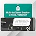 LiteFuze 5000 Watt Voltage Transformer Converter with Builtin Regulator - Step Up/Down - 110V/220V - Circuit Breaker Protection [5-Years Warranty]