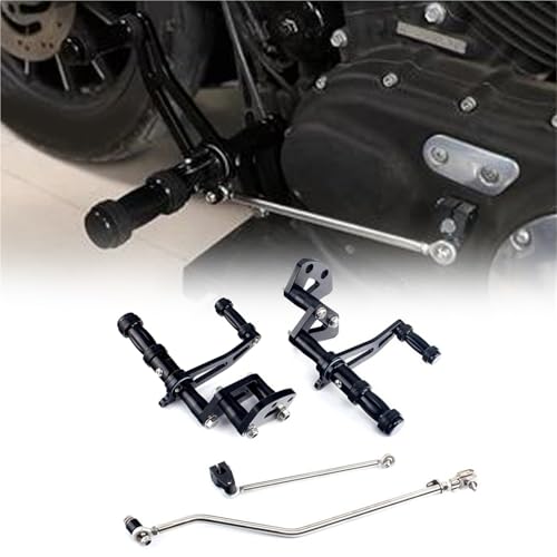 Commande avancée Sportster finition noire mate Premium pour moto custom XL883 XL1200
