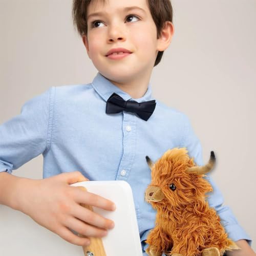NyaSaa Cute Highland Cow Plush Toy, Brown Soft Stuffed Animal Toy for Children, C1 - Image 4