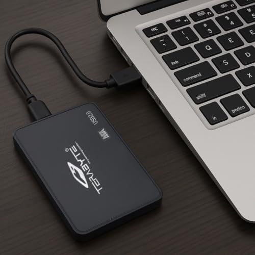 Image of 500GB External Hard Drive - USB 2.0 Portable HDD for Laptop, PC, Mac- High Speed Data Transfer, Plug & Play, Slim Design
