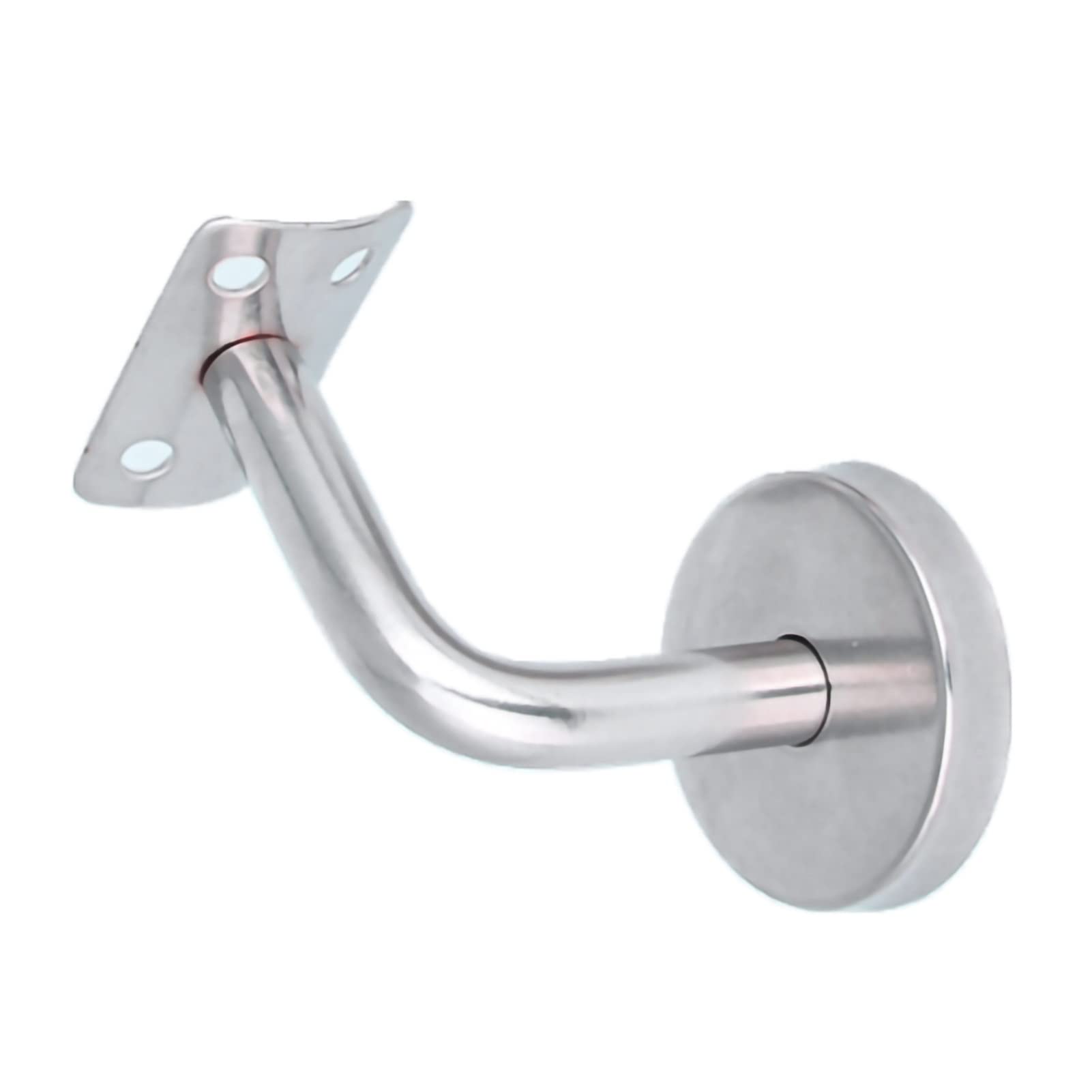 Support de rampe d escalier mural inox pour main courante bois ou metal rond