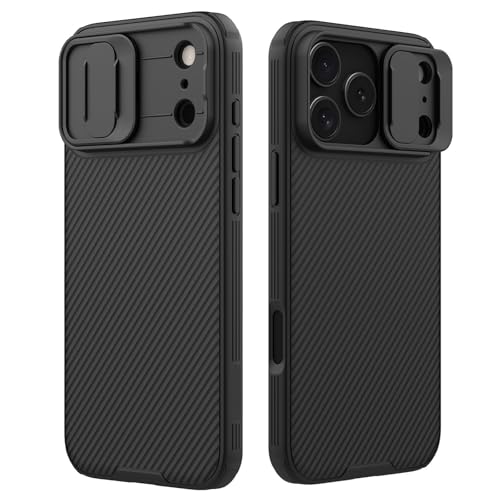 Coque iPhone 17 Pro Max antichoc noire rigide légère avec cache objectif photo
