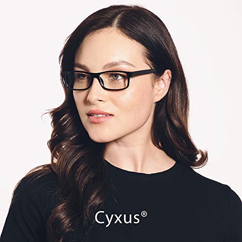 Cyxus Óculos de Luz Azul Óculos Quadrados Lentes Tansparente proteção UV para Computador Óculos Ultr