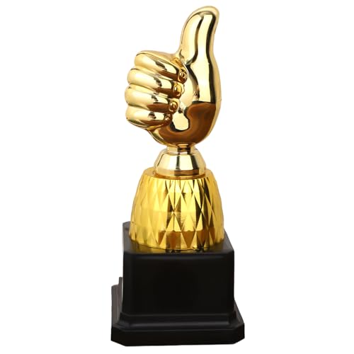 Gosknor Troféu de polegar dourado, troféu gravado divertido prémio vencedor para festas desporto jogo sala de aula trabalho futebol competição recompensa presente reconhecimento humorístico