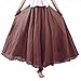 Produktbild Nlife Frauen böhmische Polyester Double Layer elastische Langer RockMaxi, Deep Red, 95CM