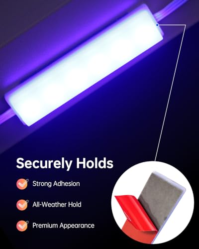 Image of 60FT LED Storefront Lights for Business - DIY 16M Color Waterproof Window Light with Remote & App Control, 44 Modes Changing and Timer LED Strip Lights for Restaurants, Bars, Cafes, Stores, Windows