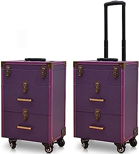 Estojos De Maquiagem, Carrinho De Maquiagem Sobre Rodas Estojo De Transporte Beauty Train Para Maqui