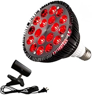 Weipute Red Light Therapy with Socket, 18 LED Infrared Light Therapy Device, 660nm Red and 850nm Near Infrared, Red Therapy Lamp for Skin and Pain Relief(WP-36)