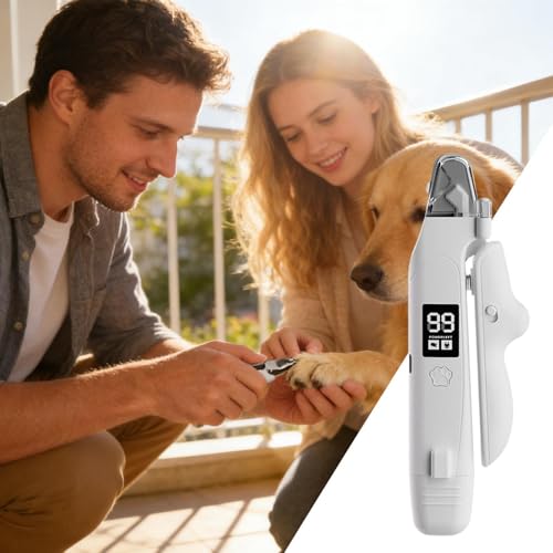 Coupe-ongles électrique pour chiens sans douleur avec lumière LED intégrée - 4