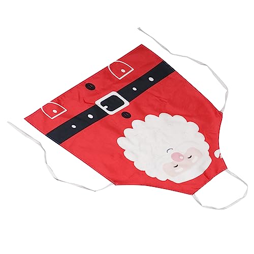 Ciieeo Christmas Apron for Kitchen Cooking Santa Clause Themed Cotton Linen Material for Housework and Holiday Celebrations