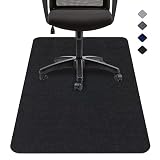 JOENIE Office Chair Mat for Hardwood & Tile Floor, 47"x35" Computer Desk Chair Floor Mat, Easy Glide