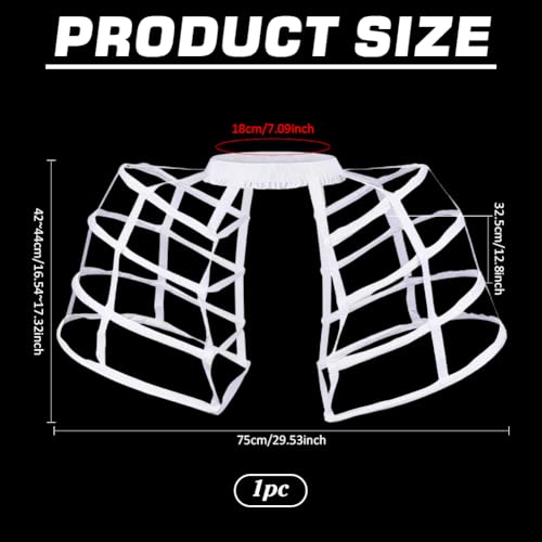 Crinoline pour robe style victorien à structure acier géométrique - 2