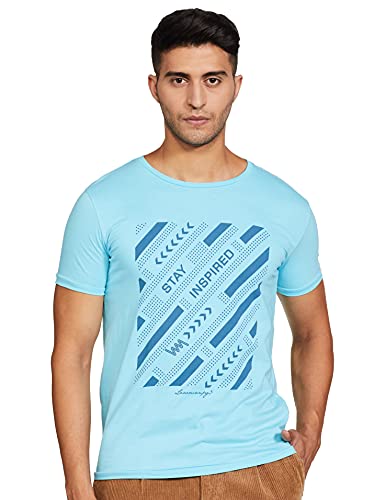 Lawman Pg3 Men’S Slim T-Shirt (Law Tee Ct-109_Sea Blue Large)