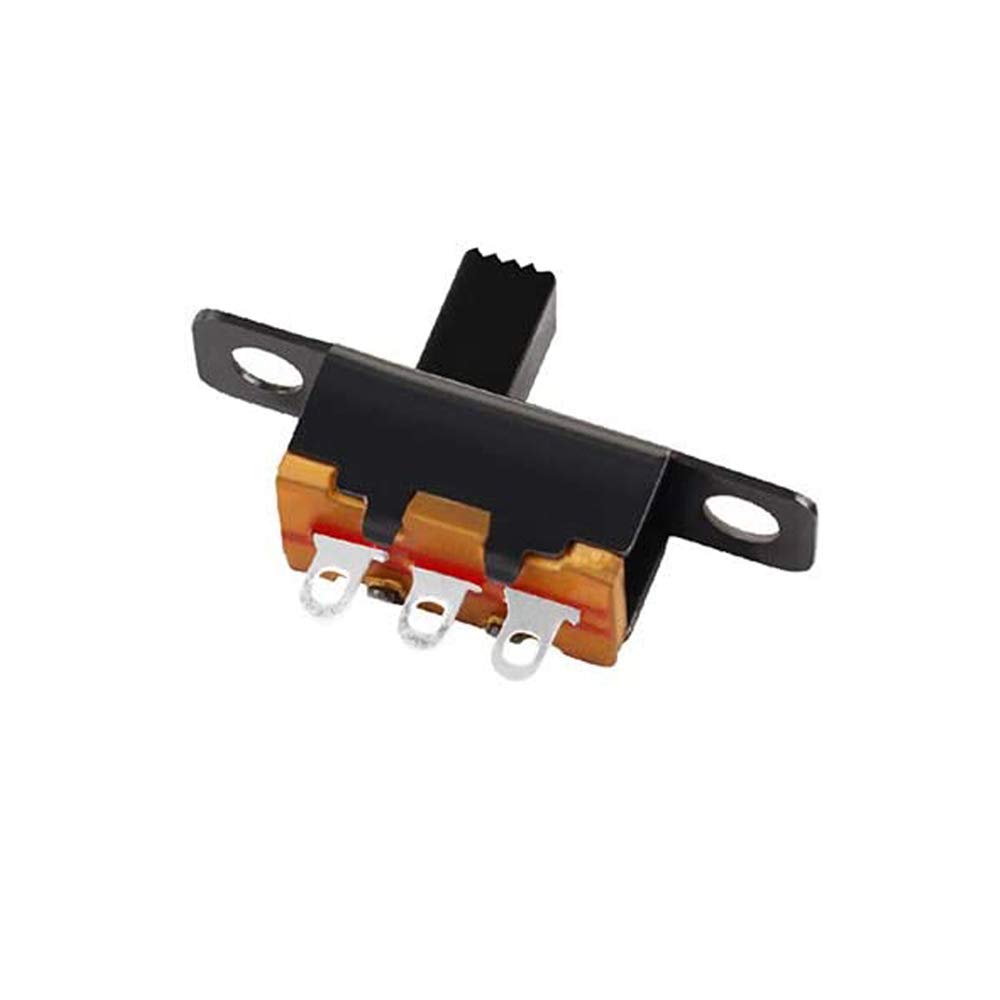 20 sztuk mini pionowych przełączników przesuwnych 1P2T SPDT 3 piny 2 pozycje DC50 V 0,5 A SS12D10 przełącznik z 20 sztukami mini panelowy przełącznik przesuwny wł./wył. SS12F15 przełącznik