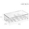 Mdesignplastic Small Stackable Divided Battery Storage Organizer Box With Hinged