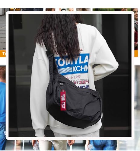 Customzied Luggage Tags for Travel Suitcase,Personalized Travel Suitcases Labels Tags Loops, Embroidery Baggage Tags to Quickly Spot Travel Bag Suitcase，1pc4