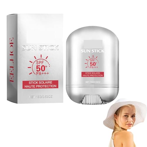 StickResistente de Protección Solar,Protector Solar Biológico Facial Y Físico,Portable Sunscreen Stick,Sun Screen Anti Wrinkle Unisex Sun Stick,Protector Solar en Barra Unisex