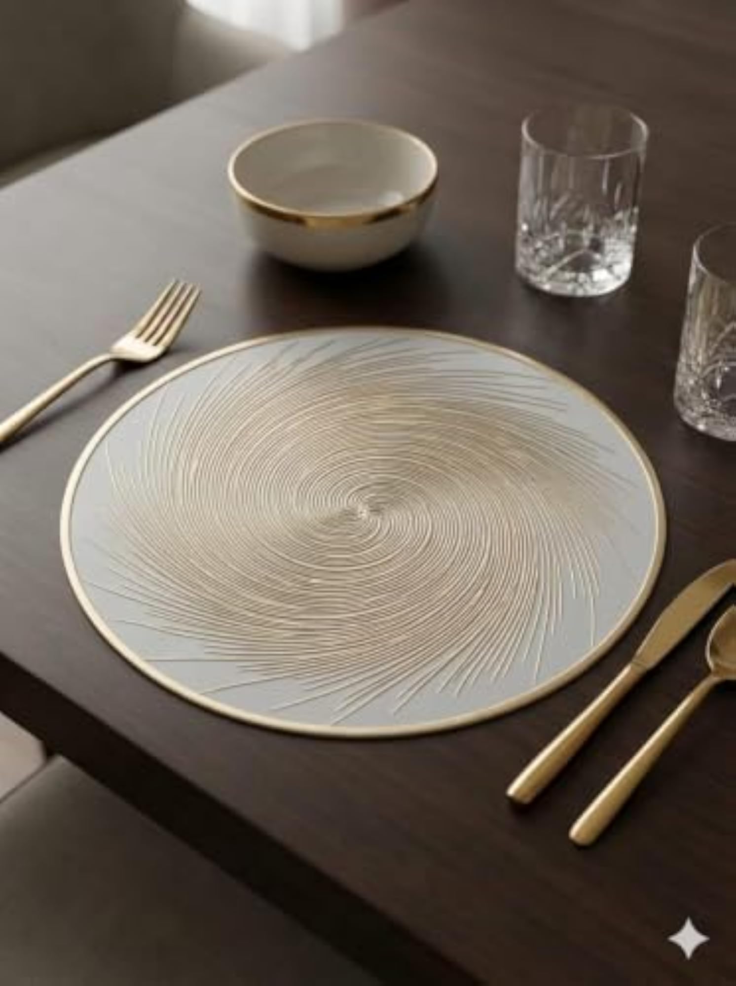 Premium 6 PCS PVC Material Round Shape Table Mat