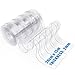Plastic Vinyl Strip Door Curtain 49Feet Bulk Roll Clear PVC Curtain Waterproof Hurricane Commercial Industrial for Doorways of Pet Home, Freezer, Warehouse, Garage (49ft X 8in X 0.08in)