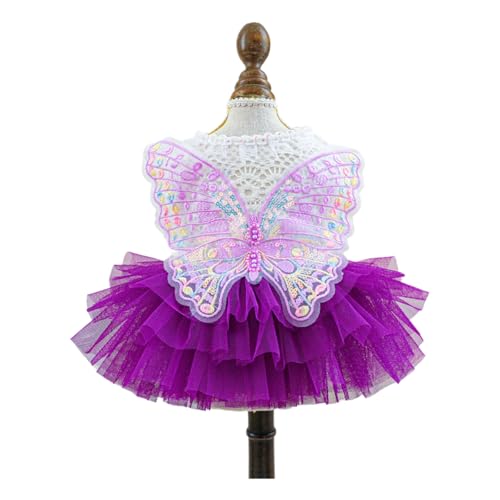 Disfraz Vintage para Perro Vestido de Tul Mariposa XL miniatura 1