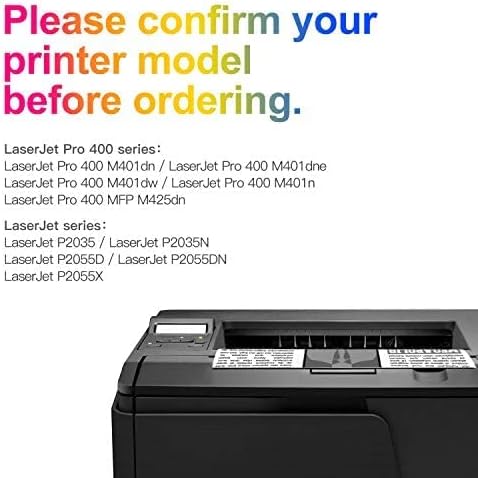 Uniwork Compatible Toner Cartridge Replacement for HP 80A CF280A 80X CF280X 05A CE505A for Laserjet Pro 400 M401A M401D M401N M401DN M401DNE M401DW, MFP M425DN Printer Tray (4 Black)