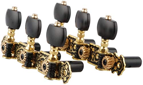 Mr.Power Guitar Tuners Machine Heads 3+3 Set Tuning Keys String Pegs for Classical Guitar (Short Black, Black Button) by Mr.Power - Used condition - Image 6