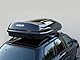Farad Marlin Dachbox 680L schwarz metallic mit Elastisches Befestigungsnetz - Doppelter Seitenöffner, TÜV-GS Zulassung, 5 Jahre Garantie - 3-Punkt-Zentralverriegelung mit Sicherheitsschlüssel