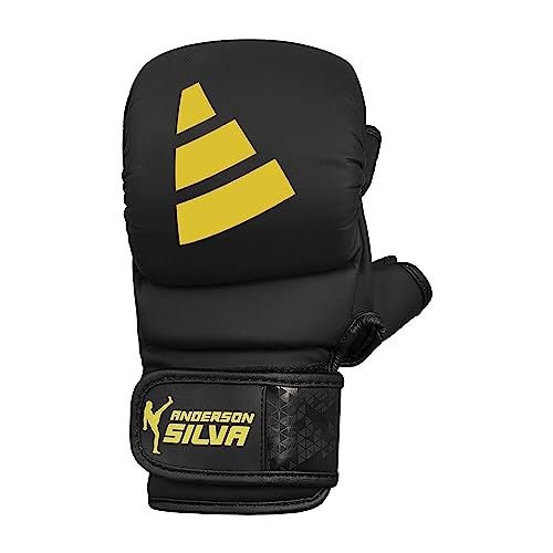 Adidas x Anderson Silva Everyday Use MMA Style Training, Bag, and Grappling Gloves - Ultimate Fitness Gear for MMA, Kickboxing, and Heavy Bag Training, endorsed by Anderson Silva