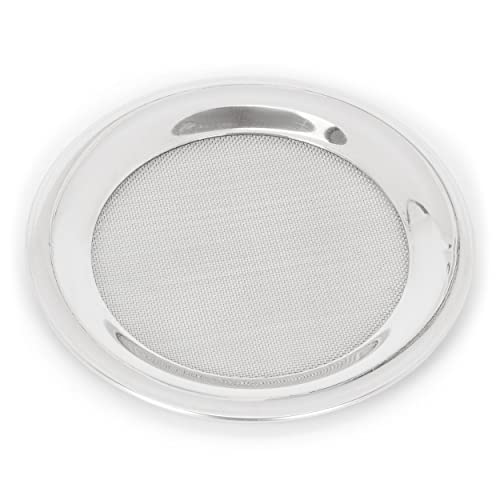 NKLaus Smoker Screen stainless steel 10 cm silver Smoking Accessories Smoking Plates 2651