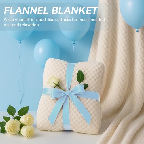 60th Birthday Gifts for Women Her- 3 pcs, Turning 60 Year Old Gifts, Birthday Decorations Canvas Beach Tote Bag & Flannel Blanket, Unique Happy 60th Present for Her Mom Wife Friends4