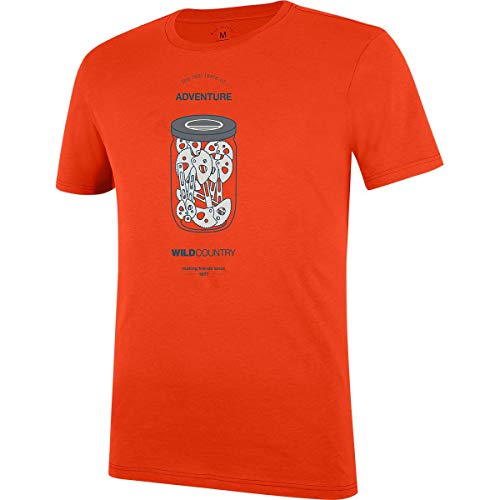 T-shirt de sport Wild Country Homme Flow Graphic rouge taille XL vêtement de bloc
