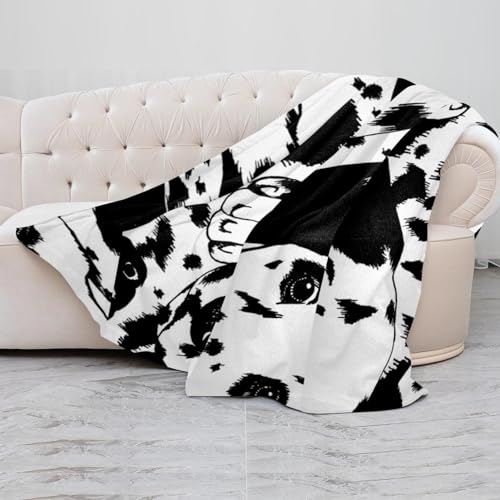 Couverture polaire en microfibre légère Plaid dalmatien canapé et lit - 5