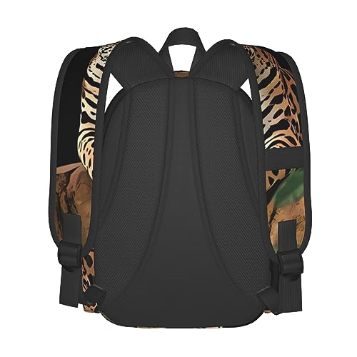 Sac à dos léopard pour l'école et les sorties décontractées