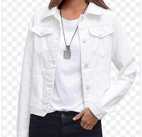 ZYLL Jeans-Jacke und Mäntel für Frauen 2019 Herbst-Süßigkeit-Farbe...